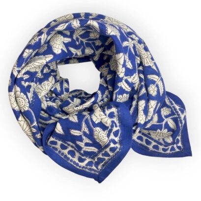 Foulard Latika Coeur Majorelle