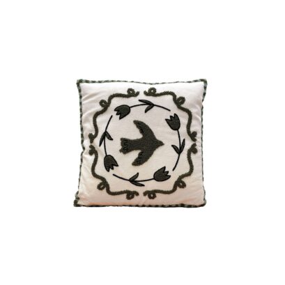 Coussin Colombe Kaki