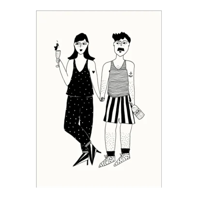 Affiche Apero Couple A4
