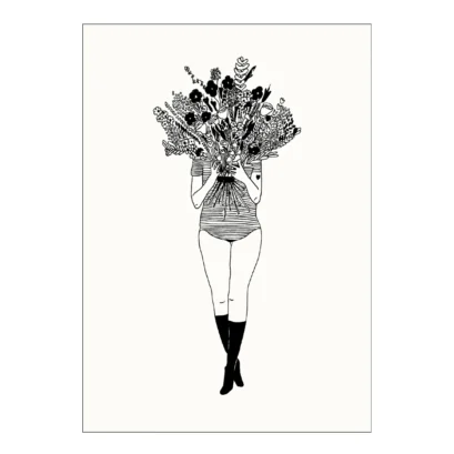 Affiche Flower Girl A4