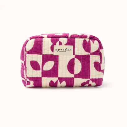 Petite Trousse Gaya Damier Fushia