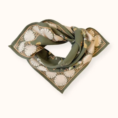 Foulard Manika Cerisier Eucalyptus