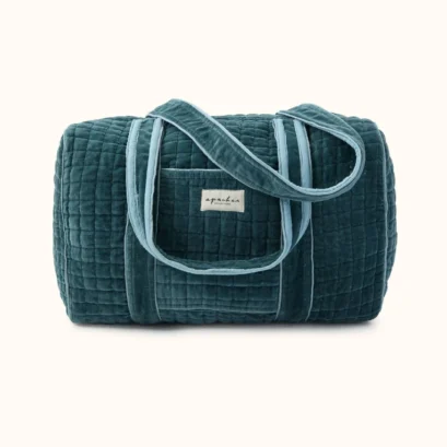 Sac Buddha Velours Lisse Grey