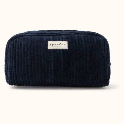 Grande Trousse Gayane Velours Côtelé Navy