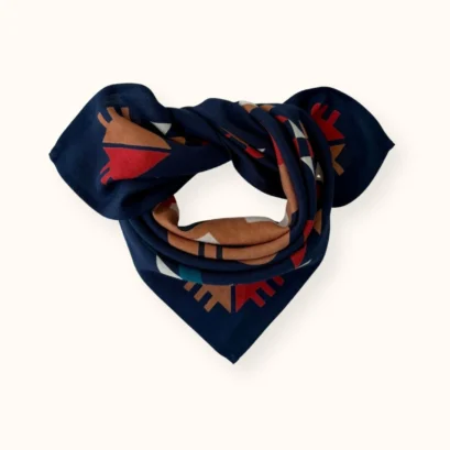 Foulard Manika Rajah Navy