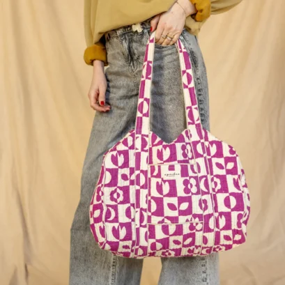 Sac Buddha Damier Fushia