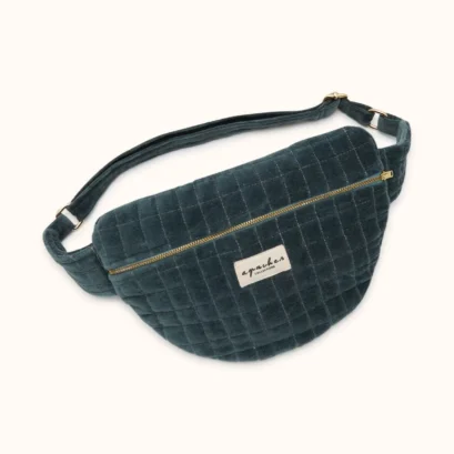 Big Sac Banane Velours Lisse Grey