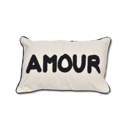 Coussin Amour Noir