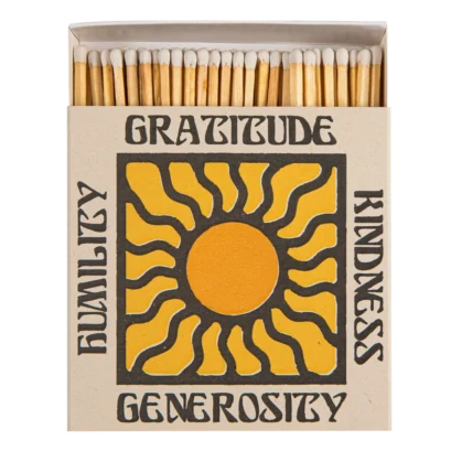 Boite Grandes Allumettes -  Gratitude and Kindness