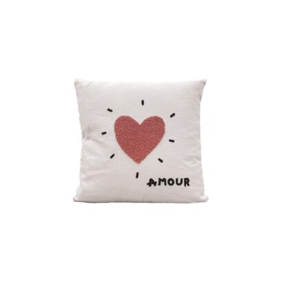 Coussin Coeur Rose