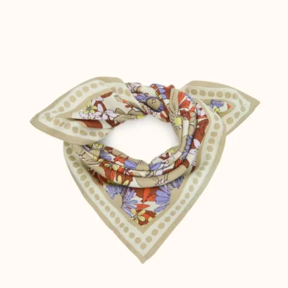 Foulard Manika Bouquet Macadamia
