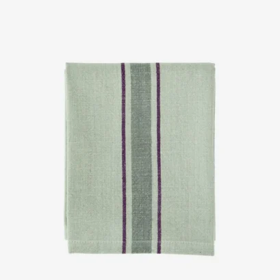 Torchon Rayures Vert