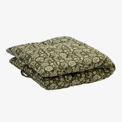Matelas en coton imprimé fleuri 60x100cm
