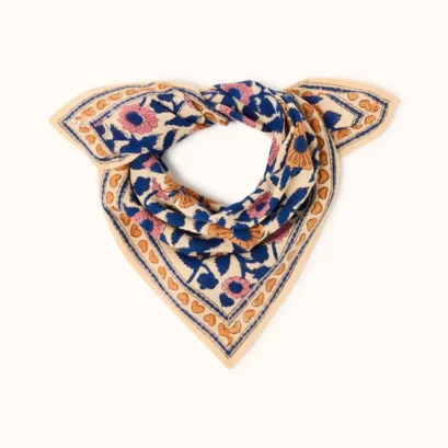 Foulard Manika Coeur Bleu Royal