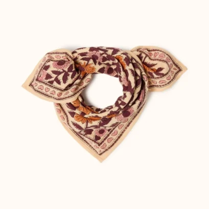 Foulard Manika Coeur Flamingo