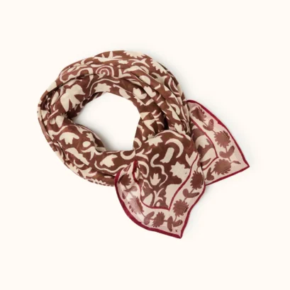 Foulard Dupatta Wesun Chocolat