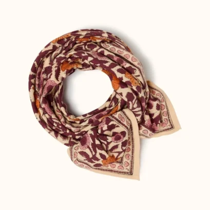 Foulard Latika Coeur Flamingo