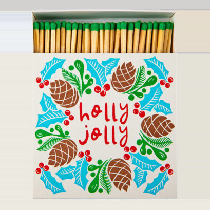 Boite Grandes Allumettes - Holly Jolly Wreath