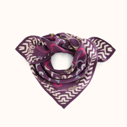 Foulard Manika Ardoise Taffeta