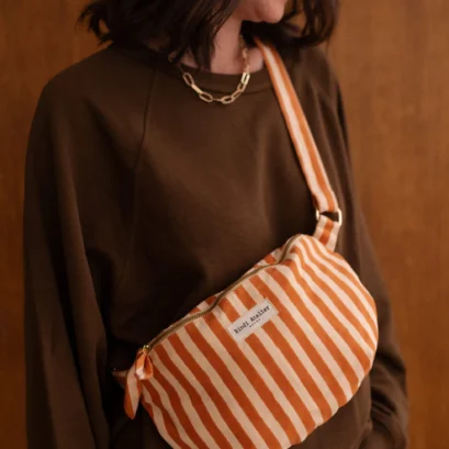 Sac Banane Stripes Cream